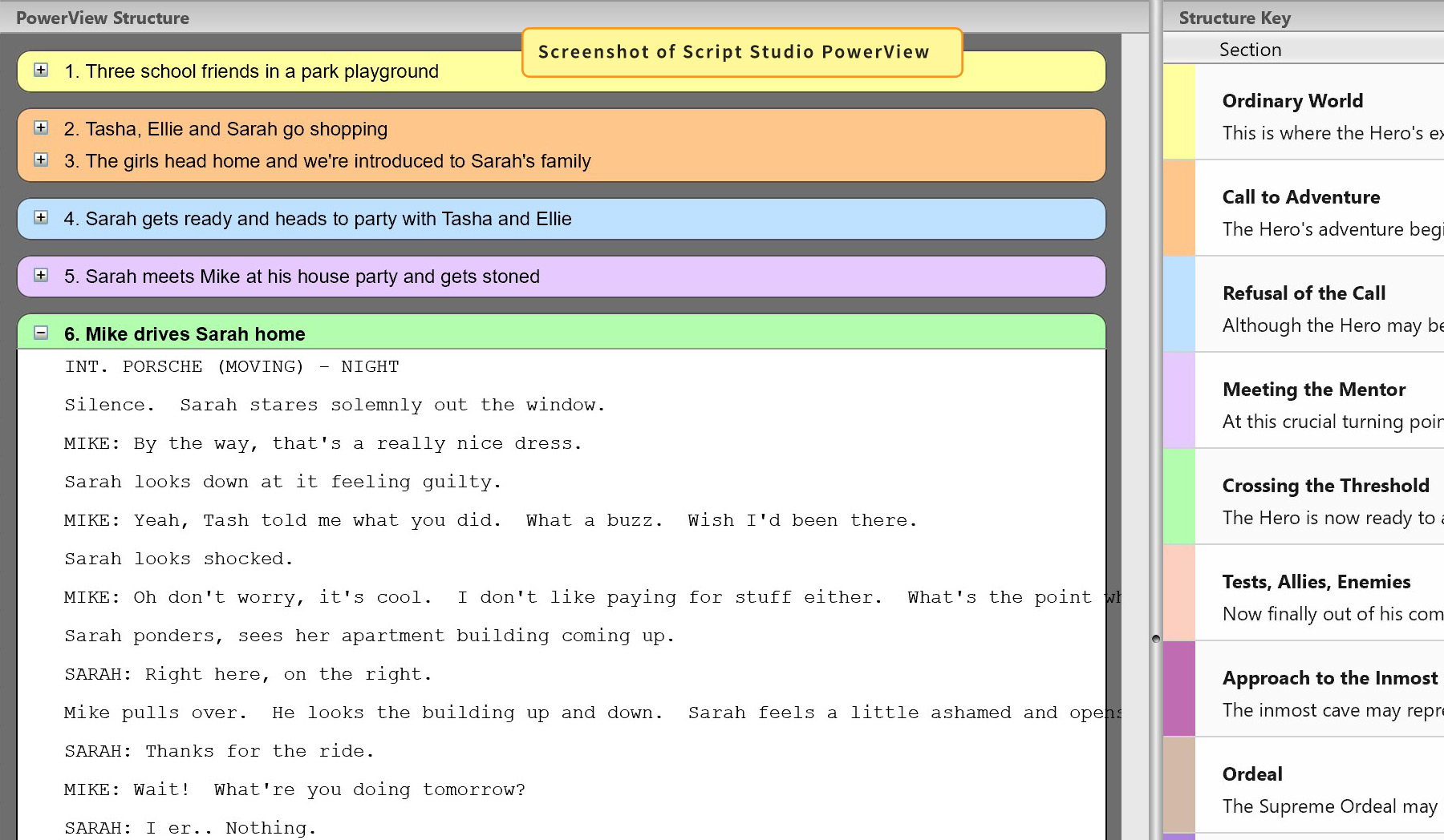 Hero's Journey Structure Template